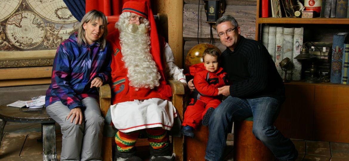 Rovaniemi - photo avec le Père Noël
