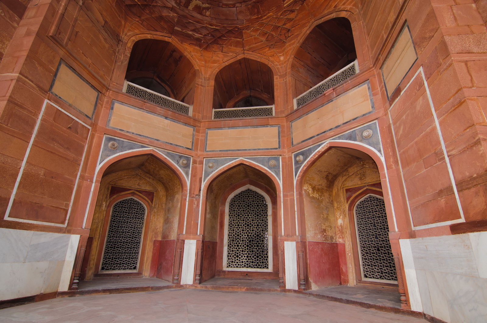 Delhi - tombeau de Humayun - chambre sépulcrale