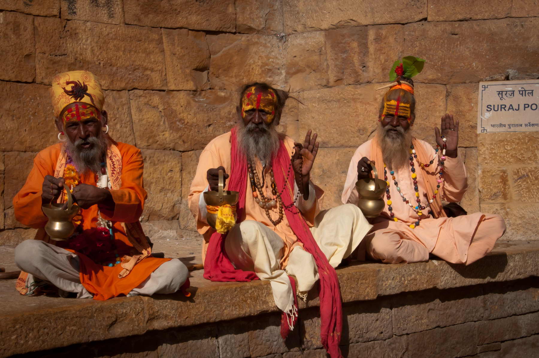 Des sadhus à Jaisalmer