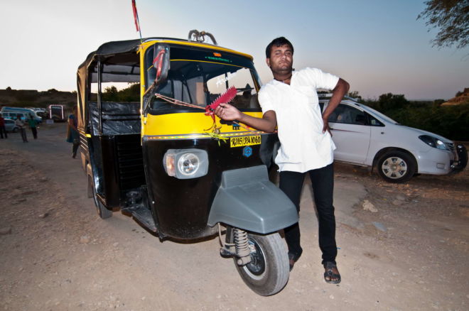 auto-rickshaw en Inde