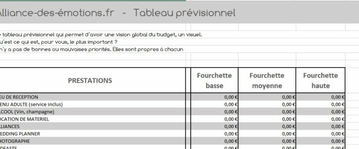 Comment organiser votre mariage – 02. Le budget prévisionnel – #0055